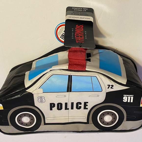 Thermos Police Car Novelty Lunch bag Kit - PVC Free! The Thermos Novelty Lunch K - Picture 3 of 6
